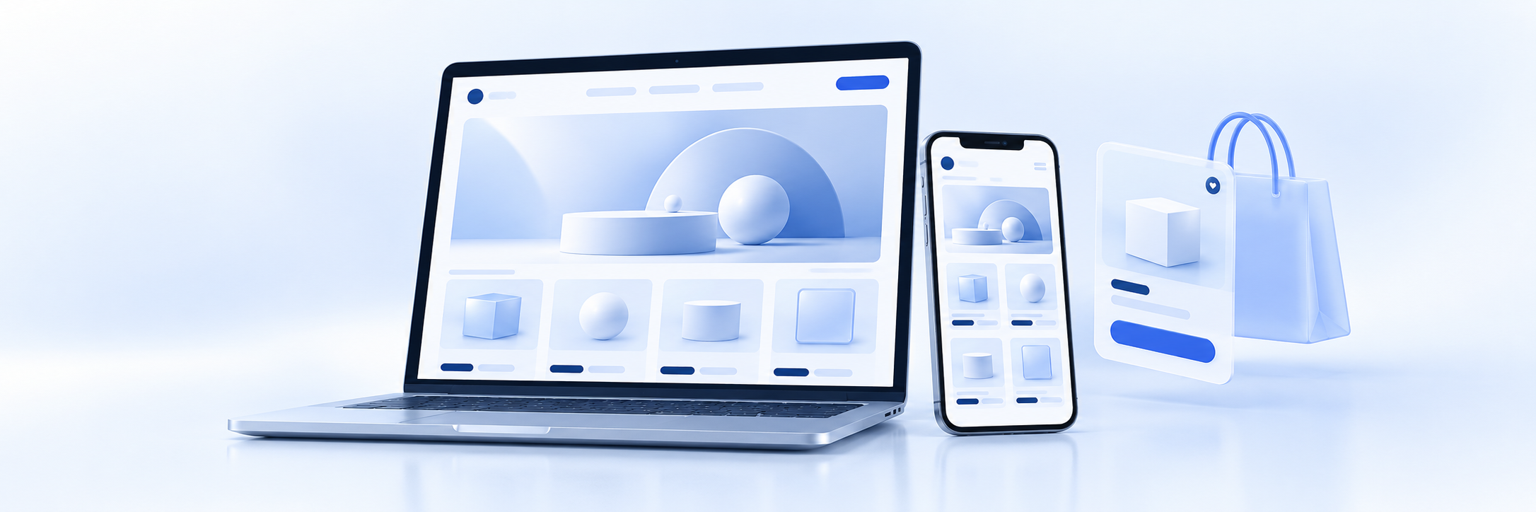 Responsives E-Commerce auf Desktop und Smartphone