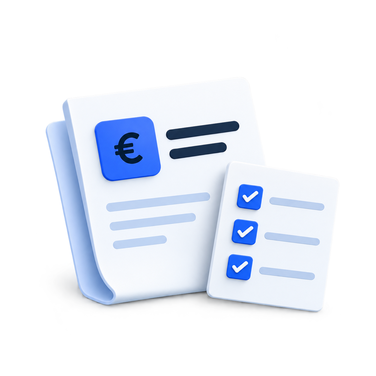 Illustration: Transparentes Angebot mit klarer Checkliste